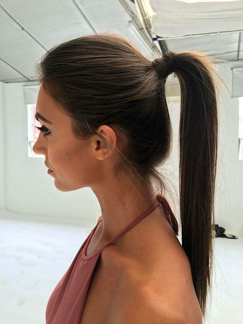 Balmain ponytail.прически
