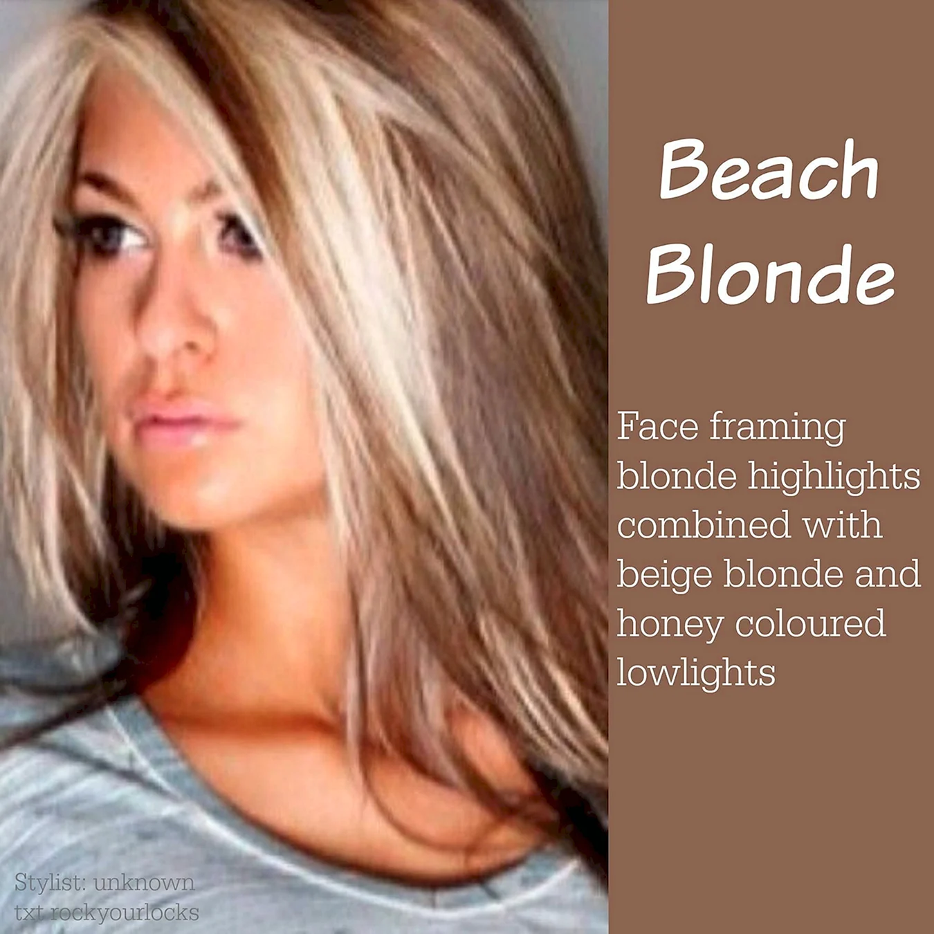 Блонд с черными прядями у лица