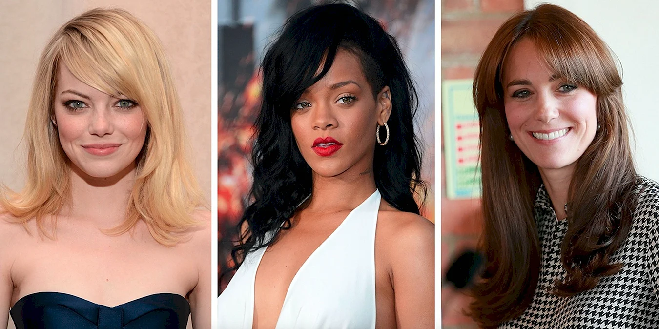 Celebrities with Side Bangs 2020