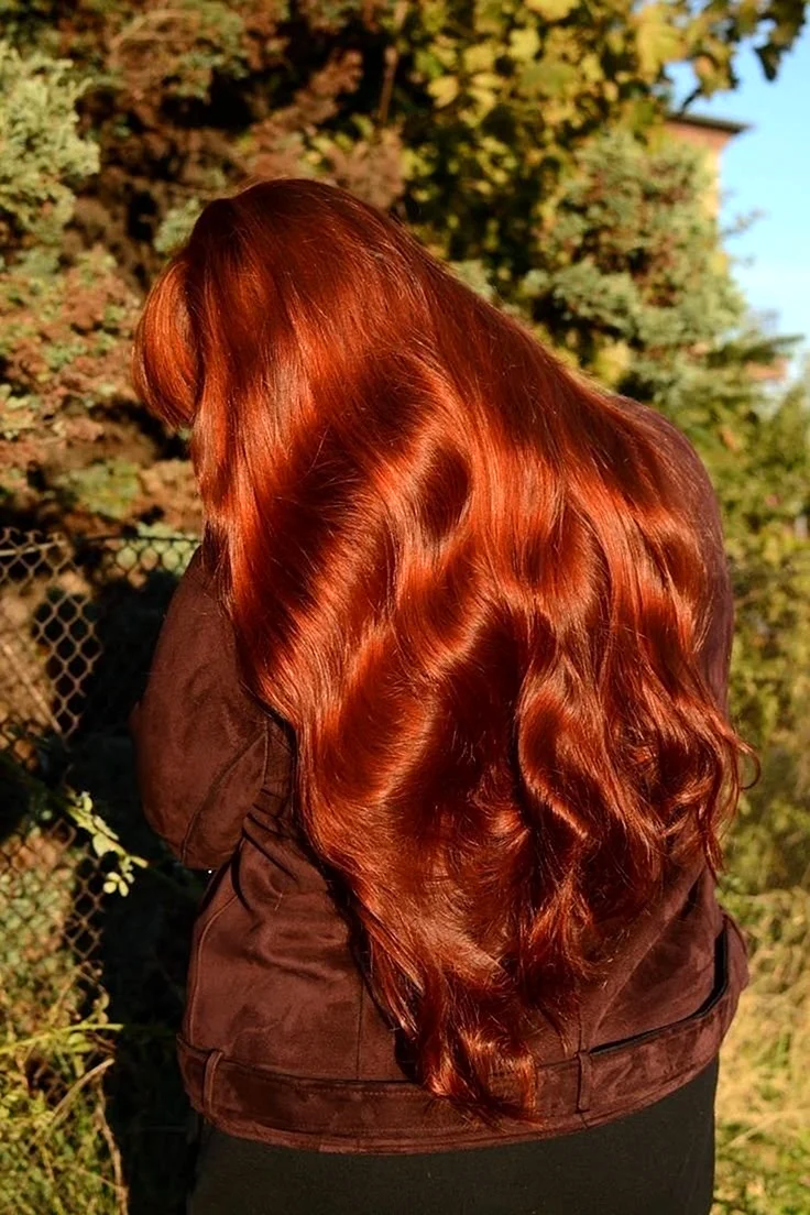 Каштановые волосы с рыжим отливом