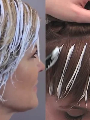 Мелирование на фольгу на короткие волосы