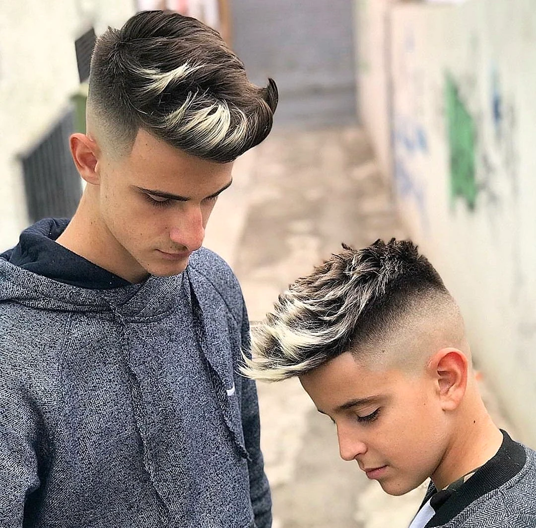 Модное окрашивание волос для подростков мальчиков