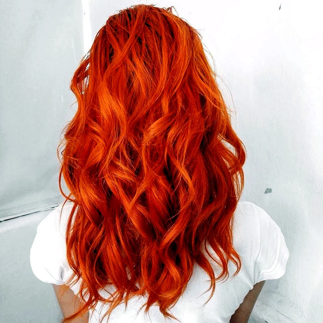 Огненно рыжий цвет волос