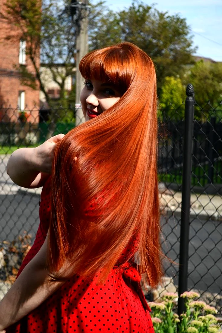 Окрашивание волос хной в рыжий цвет