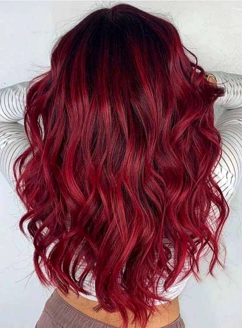Окрашивание волос в красные оттенки
