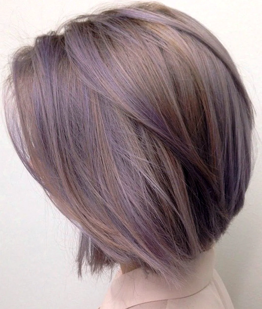 Пепельно фиолетовый цвет волос