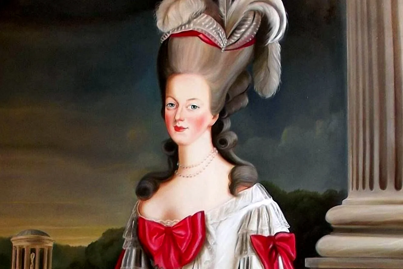 Прическа Мария Антуанетта 18 век