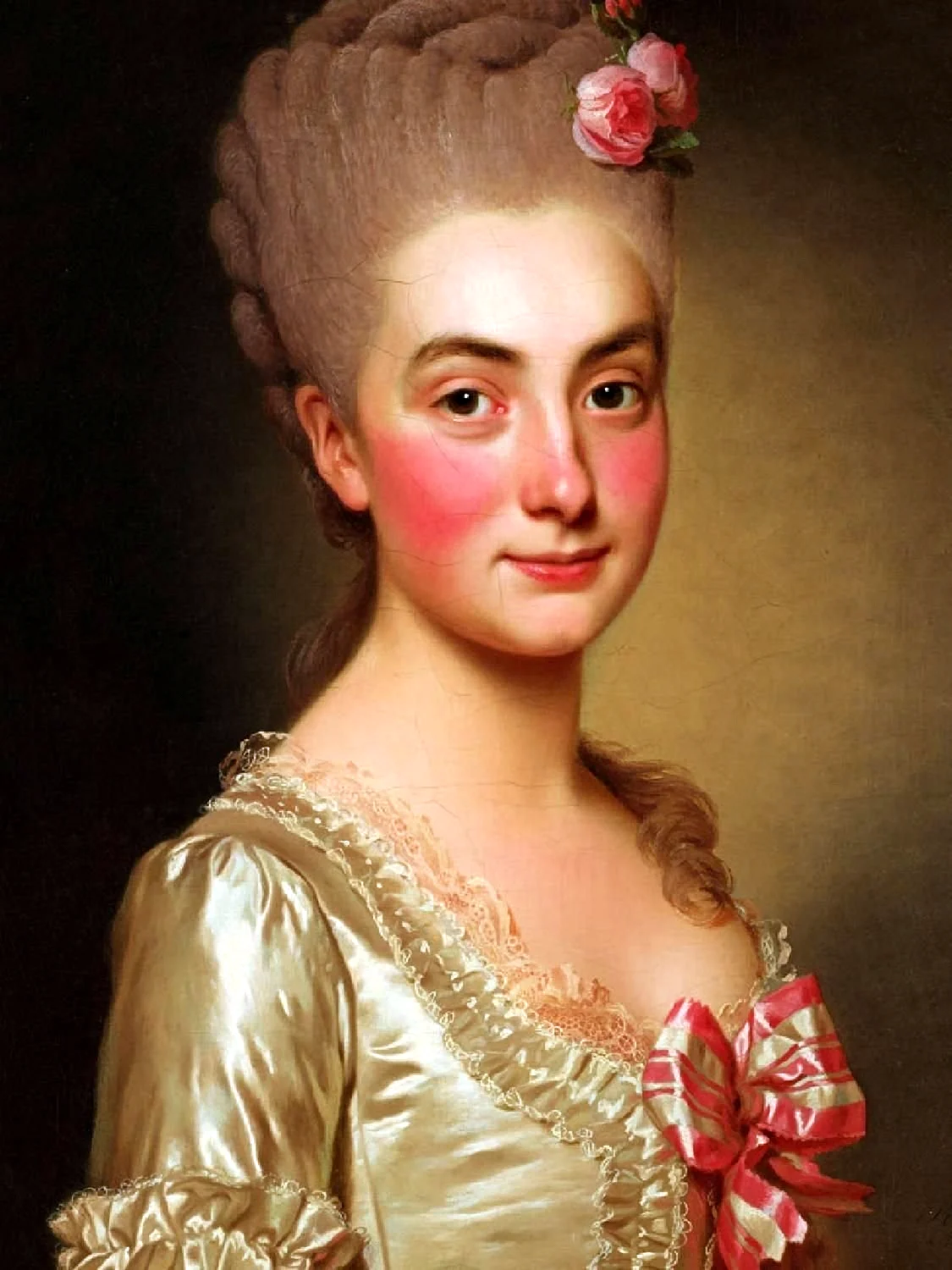Прическа Помпадур женская 19 век