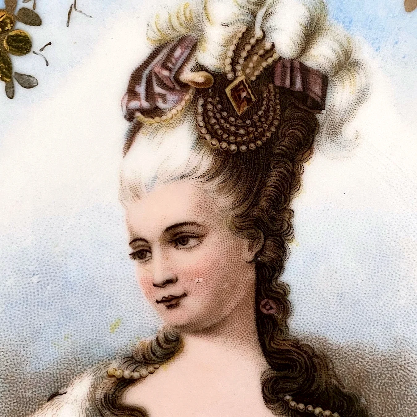 Прическа Помпадур женская 1900
