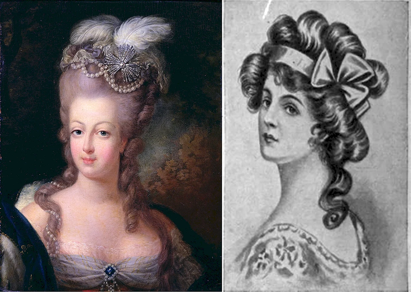 Причёски Королева Мария-Антуанетта