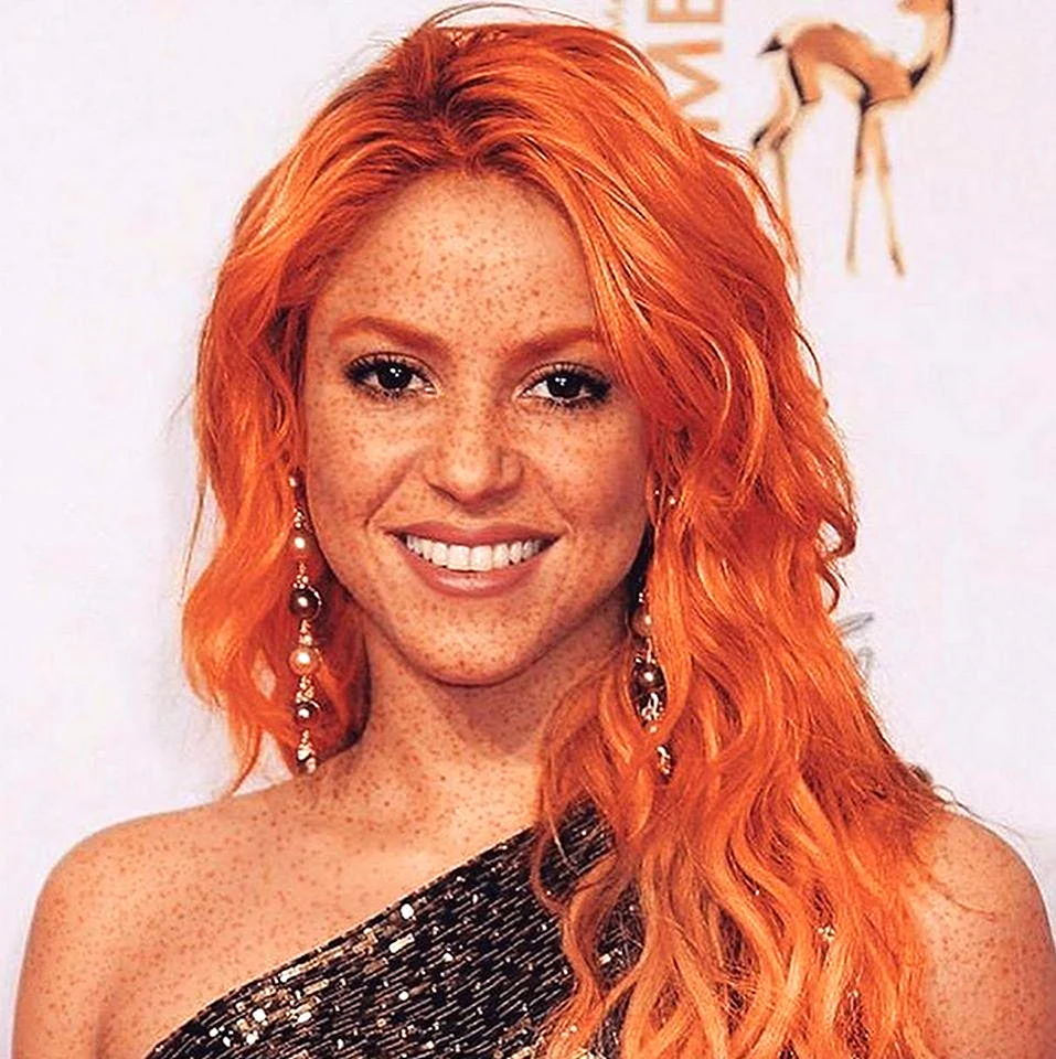 Шакира рыжая Red hair