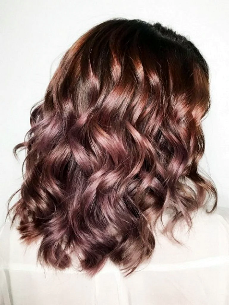 Шоколадно липовый цвет волос