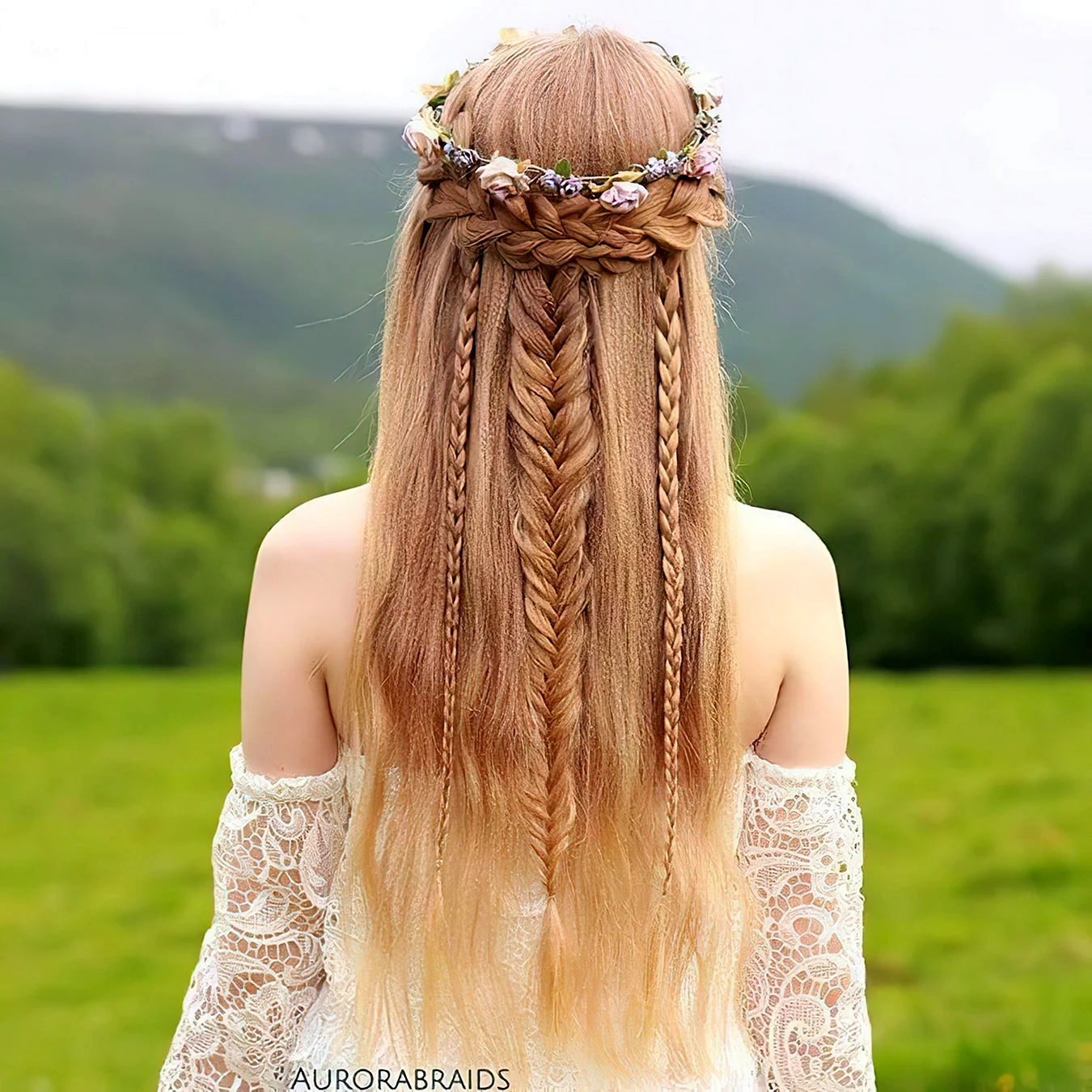 Средневековые прически на длинные волосы