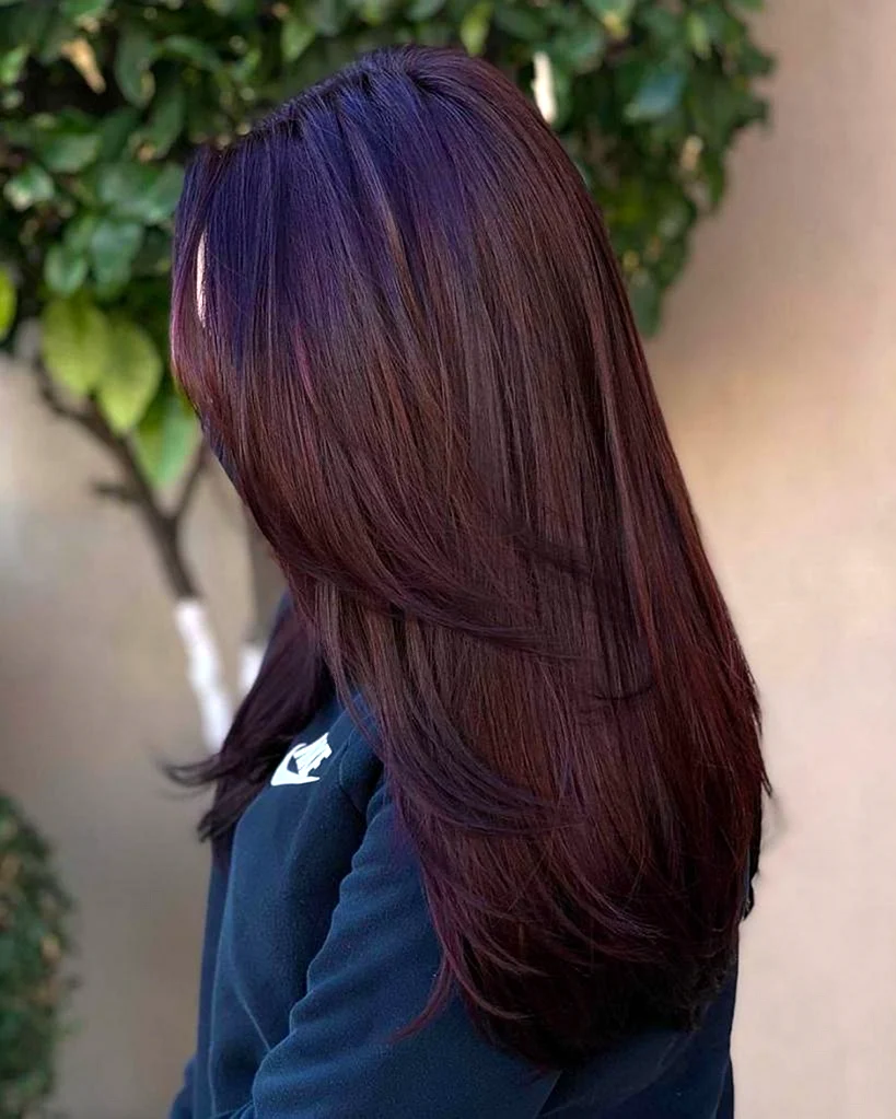 Темная вишня цвет волос