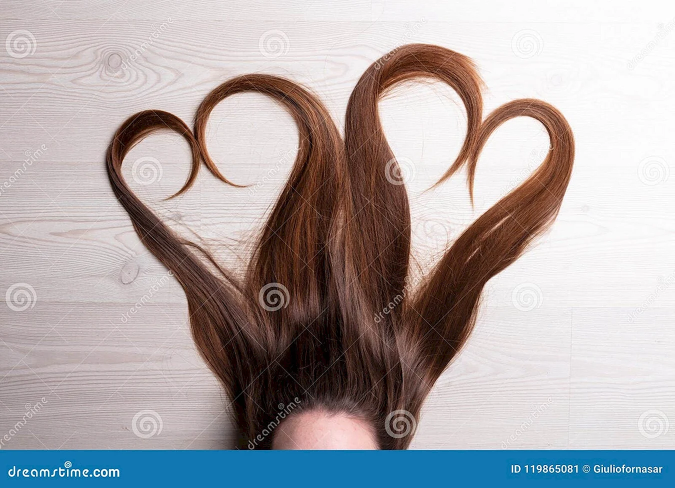 Волосы сердечком