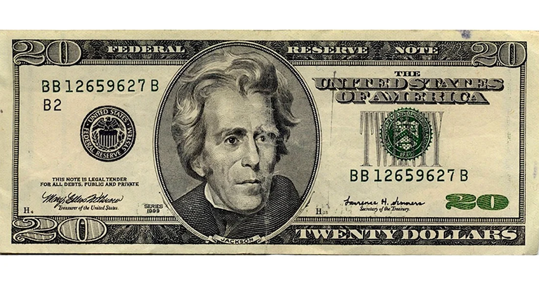 20 Долларов США 1996