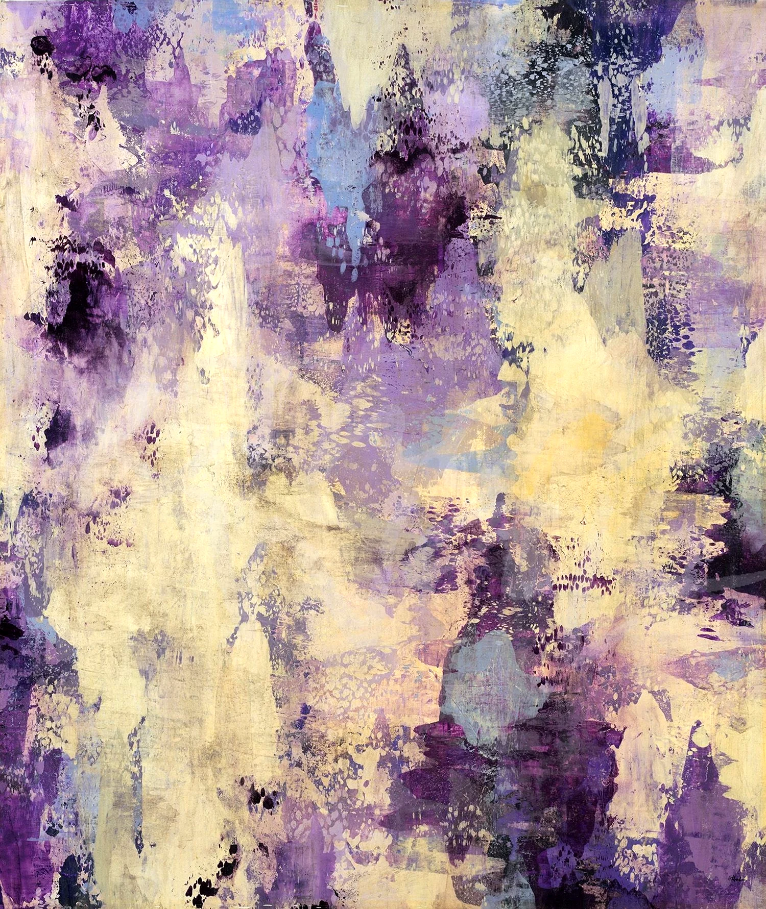 Абстрактная картина в фиолетовых тонах