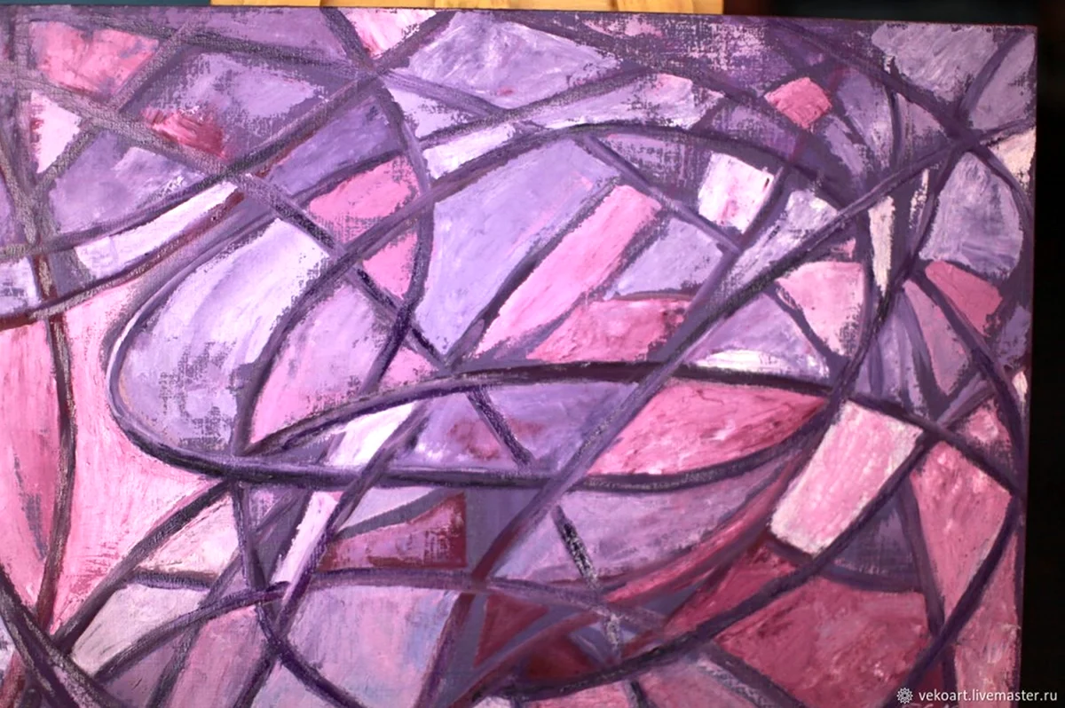 Абстрактная живопись фиолетовый