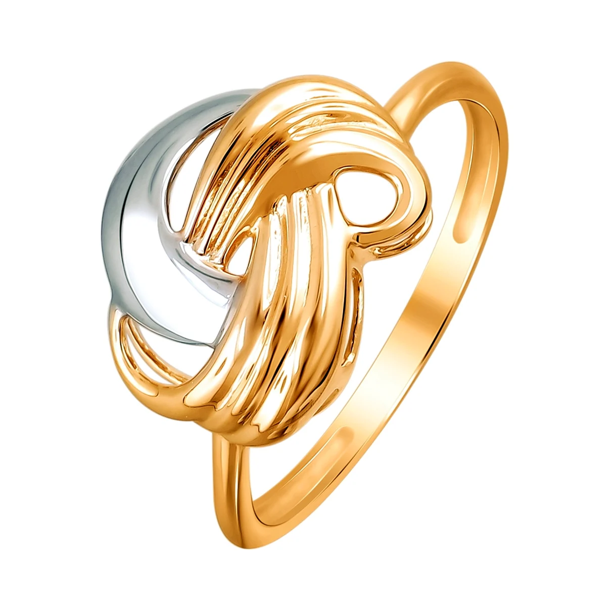 Абстрактные кольца из золота