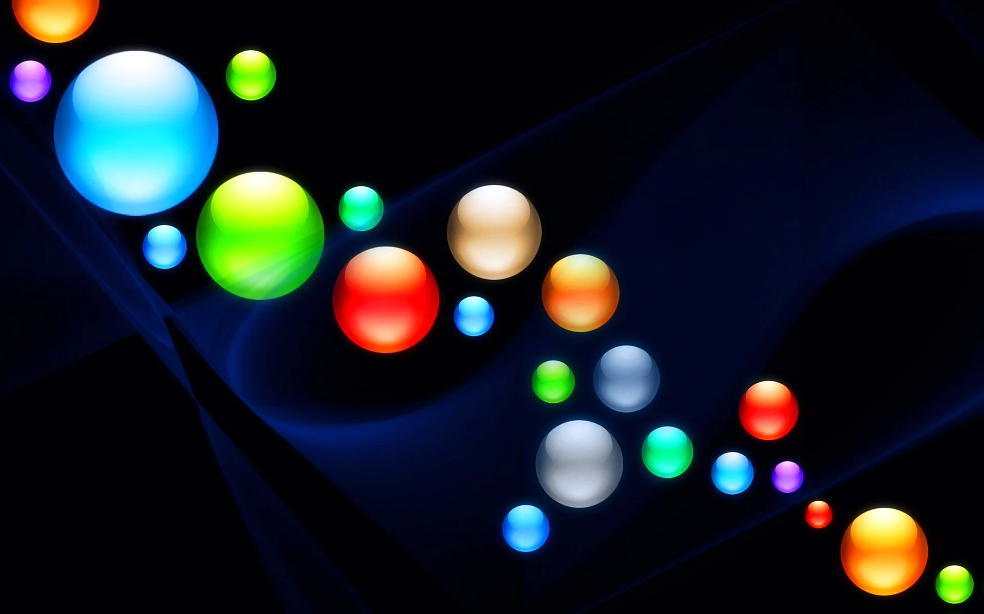 Абстрактные разноцветные шары