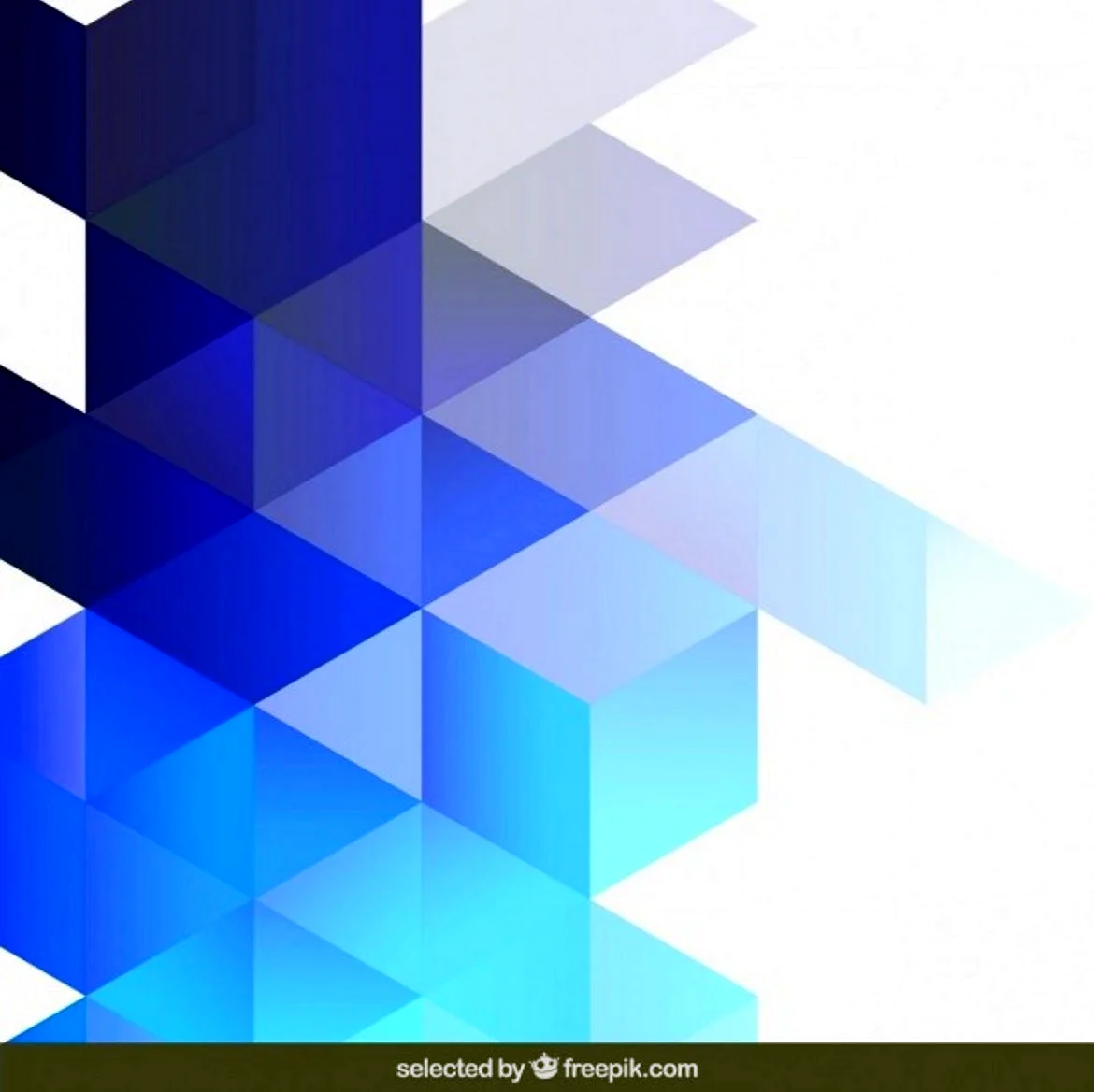 Абстракция в синих тонах Геометрическая
