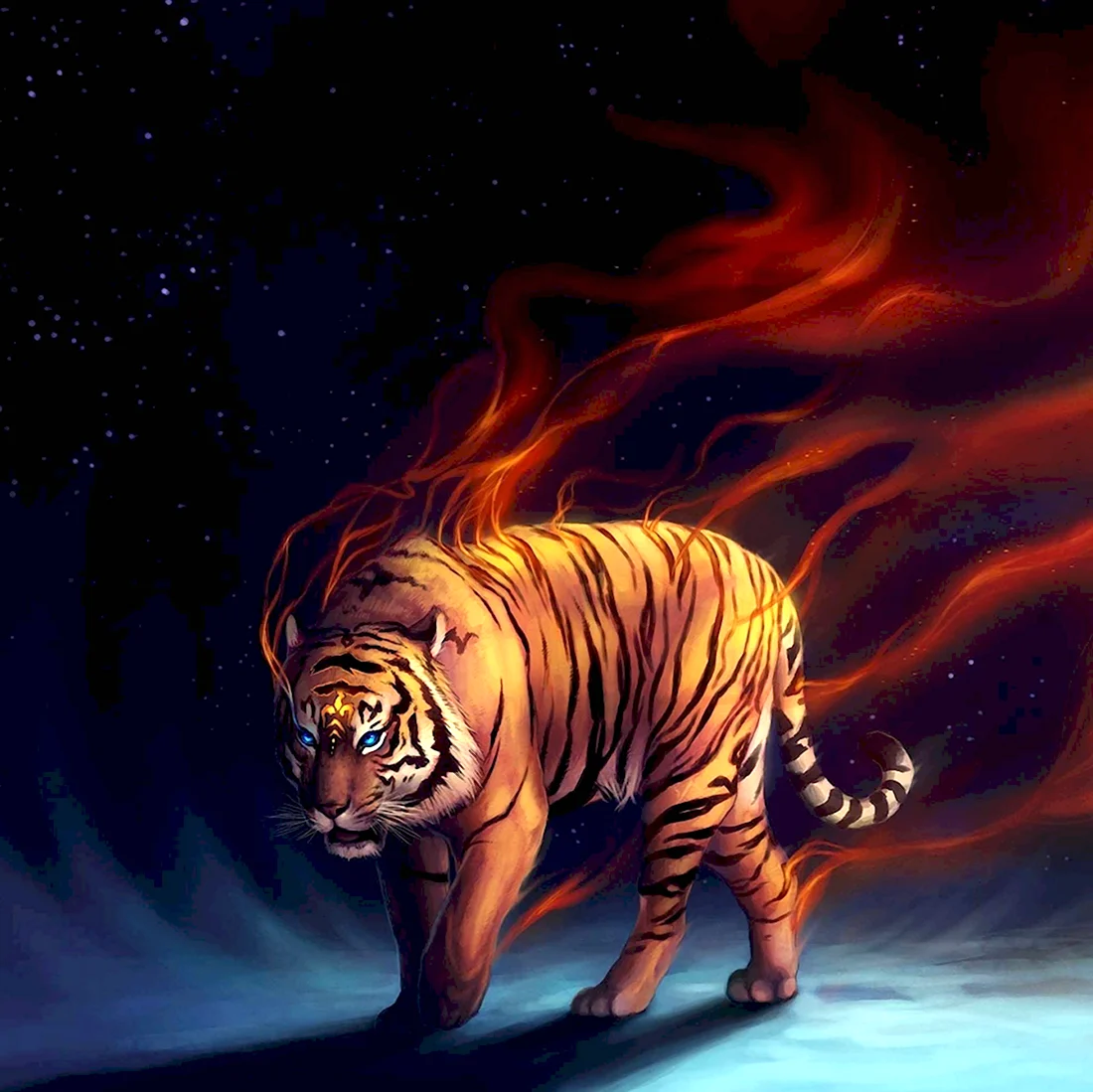 Алмазная мозаика 5d тигр