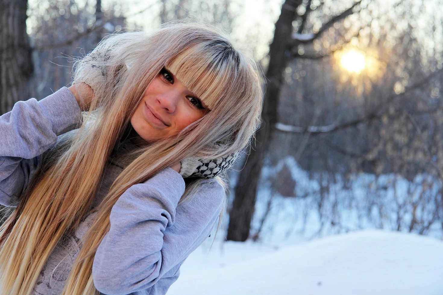 Анастасия Шевченко зимой