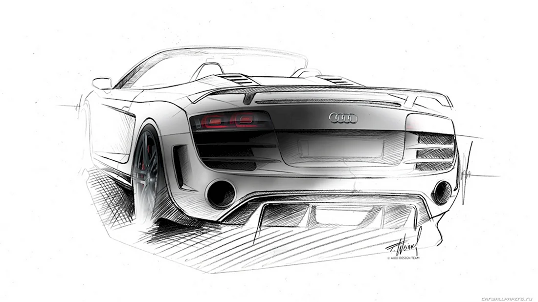 Audi r8 gt Sketch