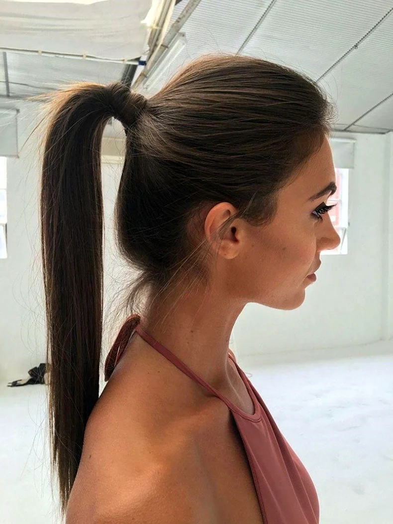 Balmain ponytail.прически