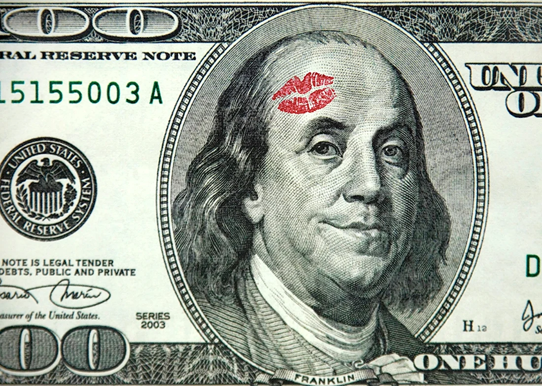 Бенджамин Франклин на 100 долларах