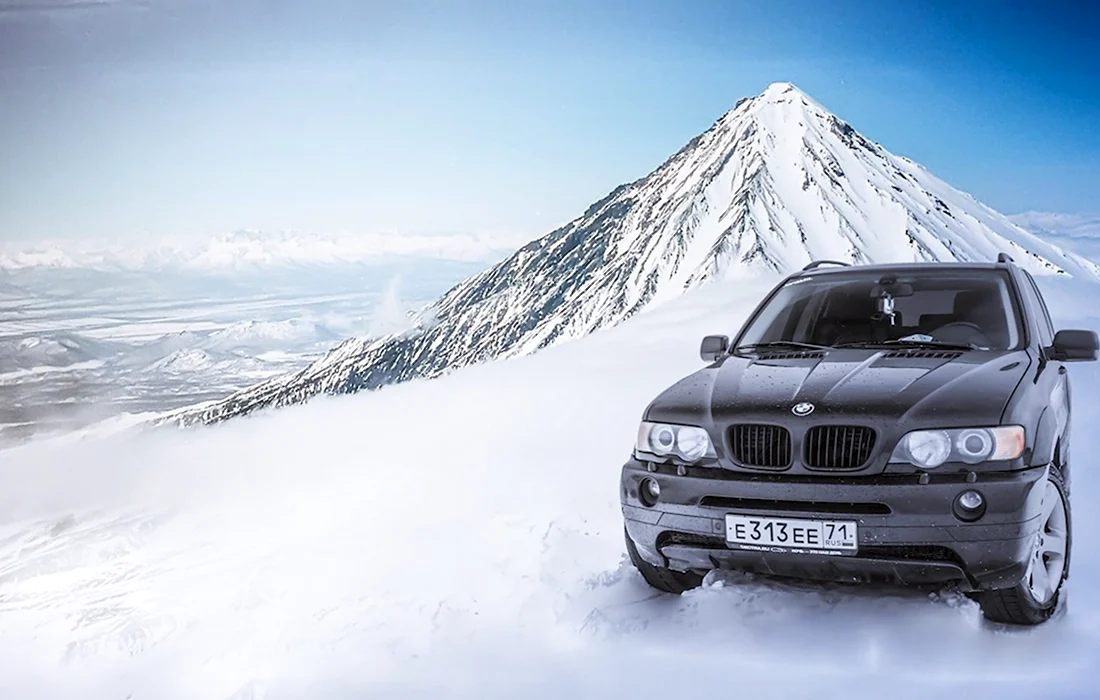 BMW x5 e53 зимой