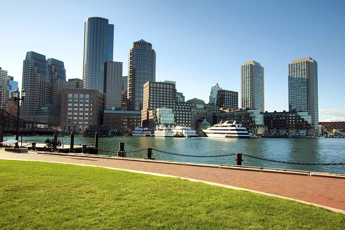 Бостон Массачусетс США панорама