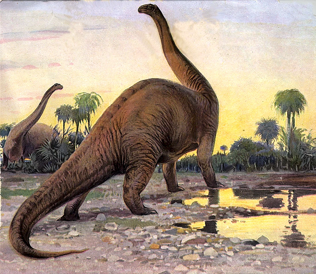 Бронтозавр динозавры Юрского периода
