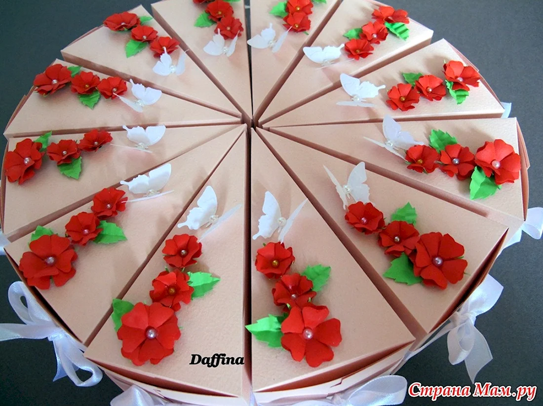Бумажные украшения для торта