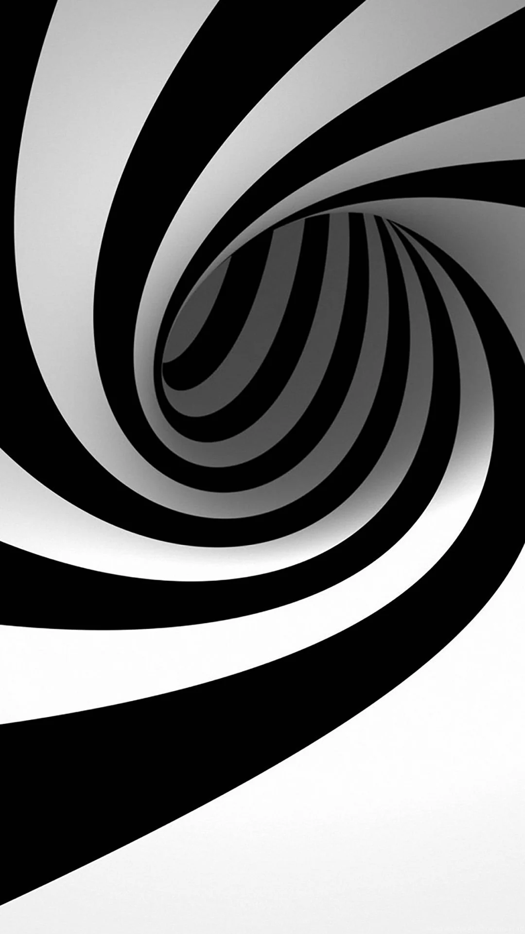 Черно белая спираль