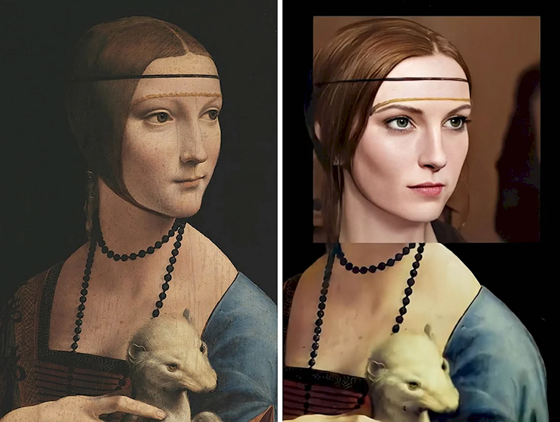 Дама с горностаем Леонардо да Винчи 1489 1490