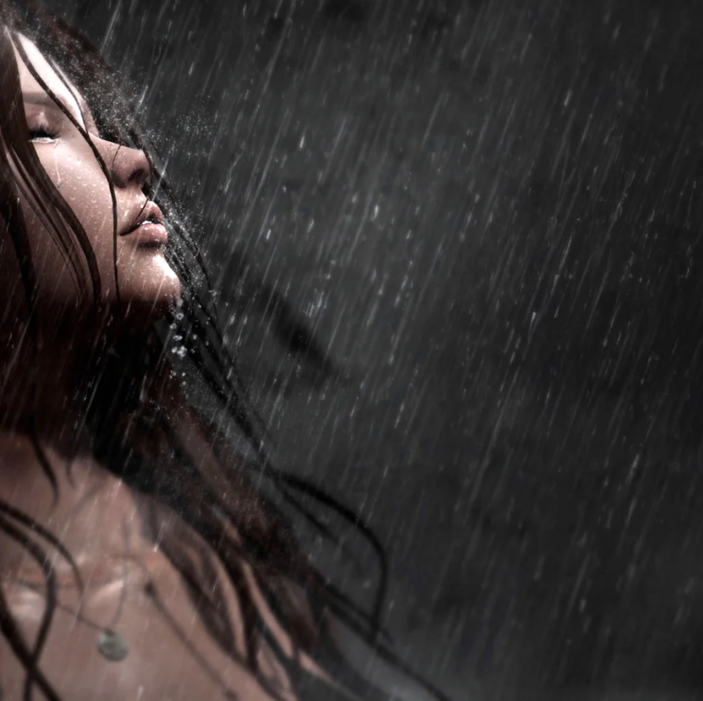 Девушка под дождем