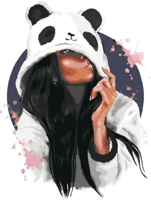 Девушка в костюме панды