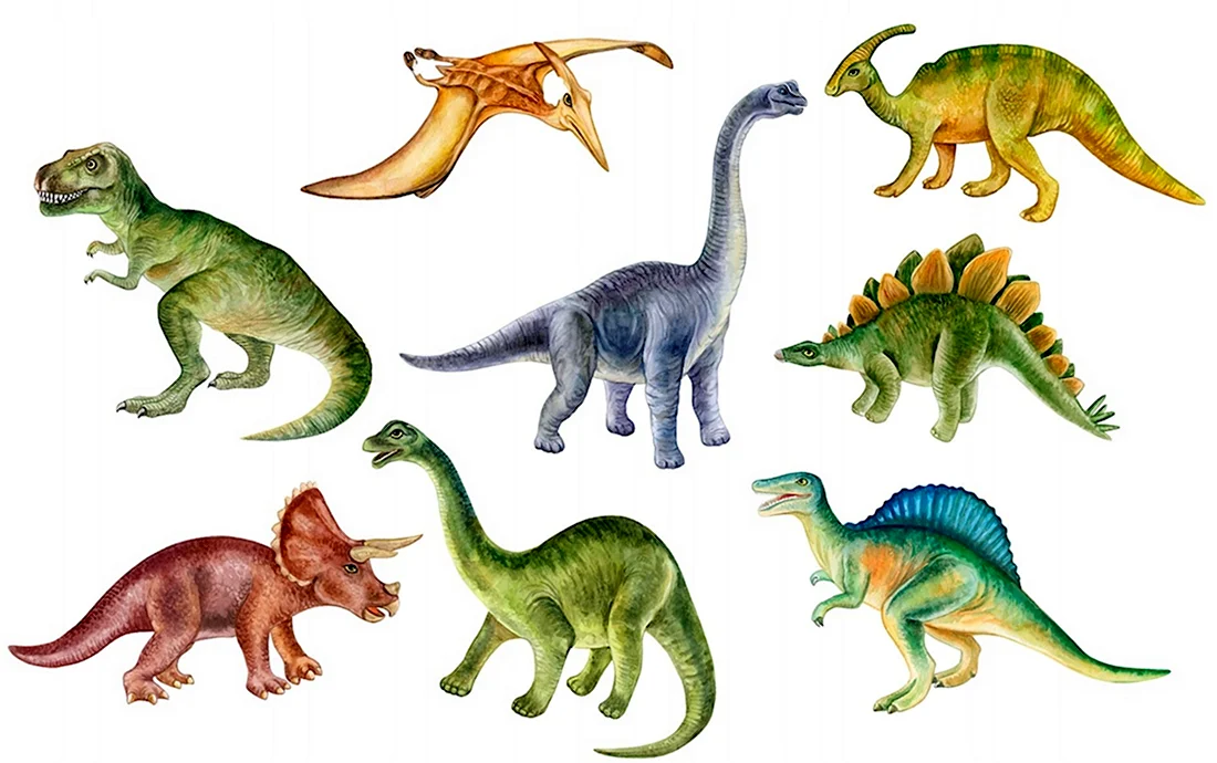 Динозавры с наклейками