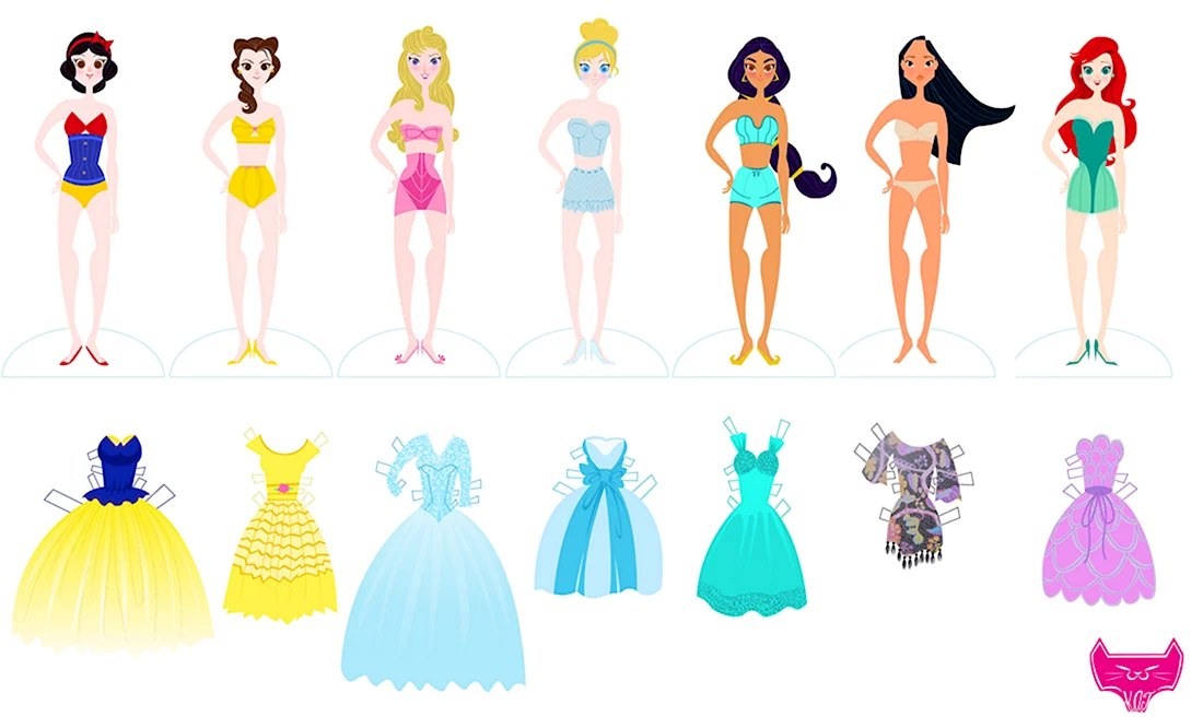 Disney куклы принцессы - модницы