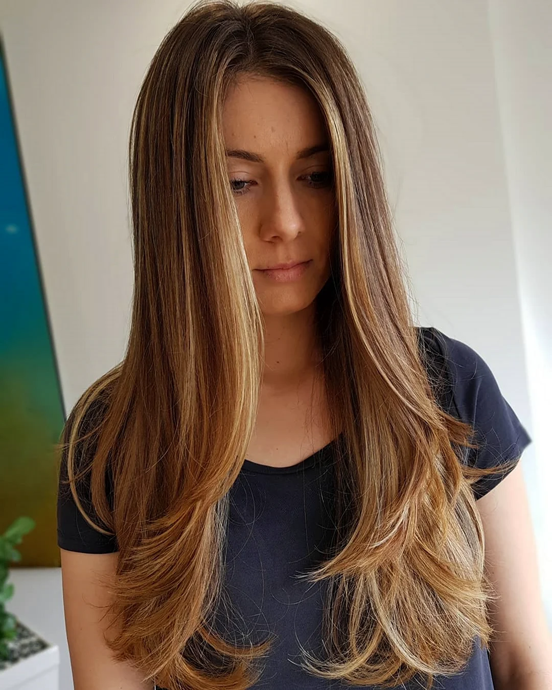 Длинные тонкие волосы фото