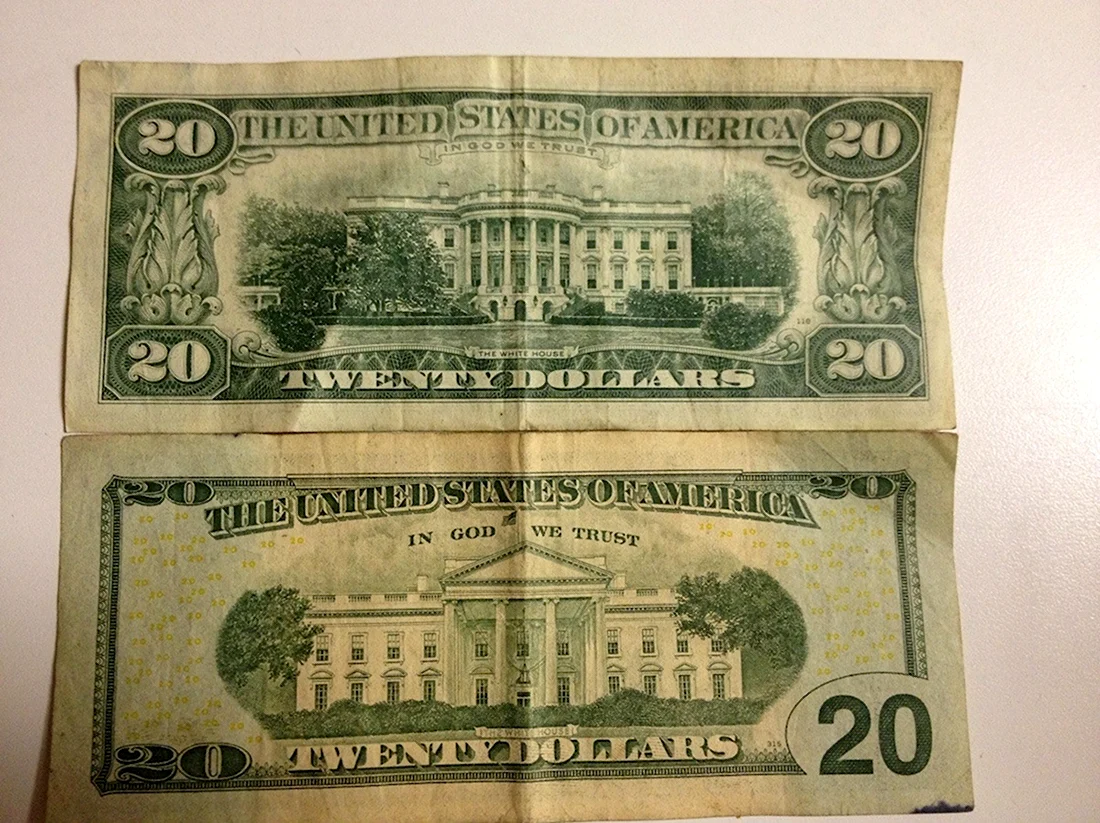 Доллар США 20 2001 год