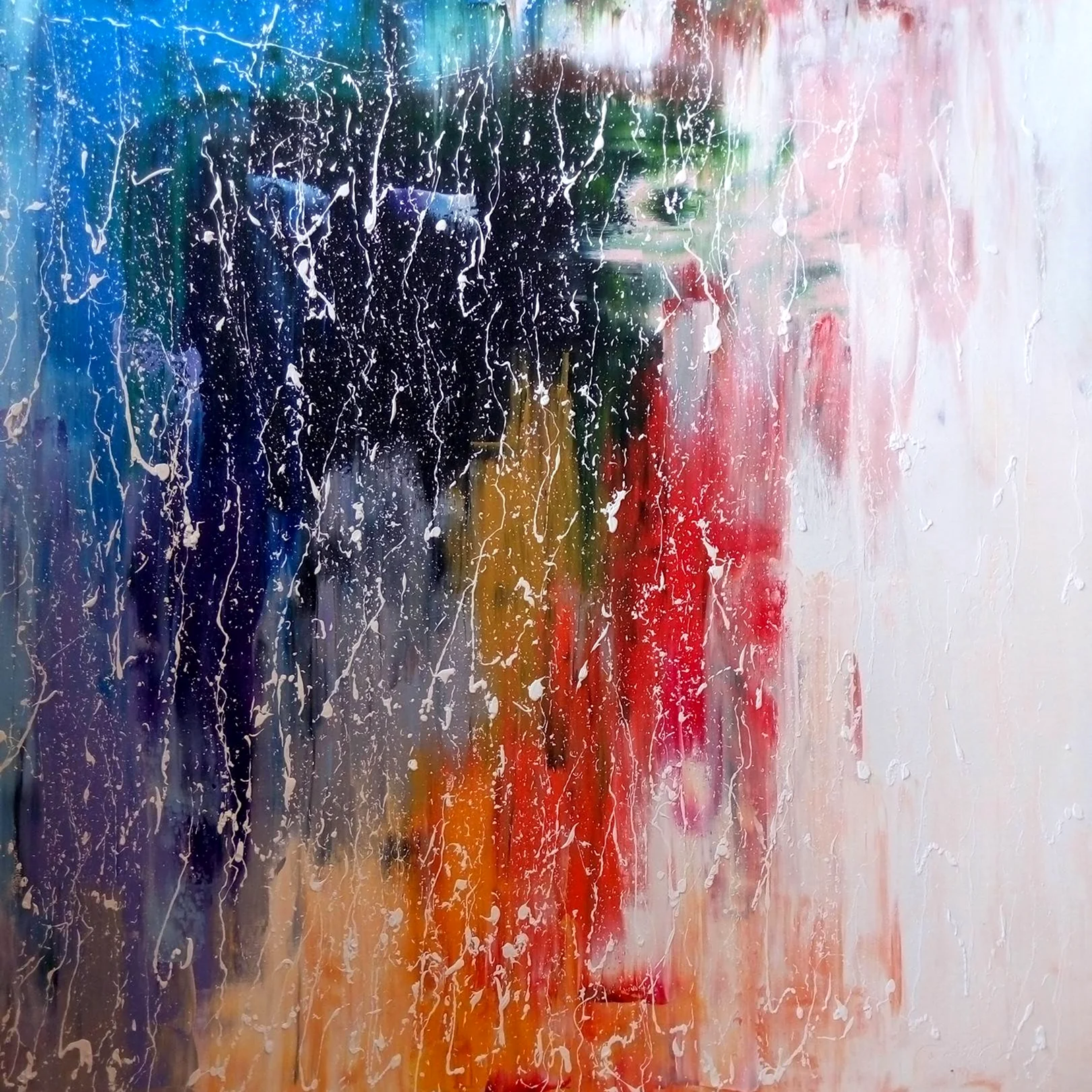 Дождь в абстрактной живописи