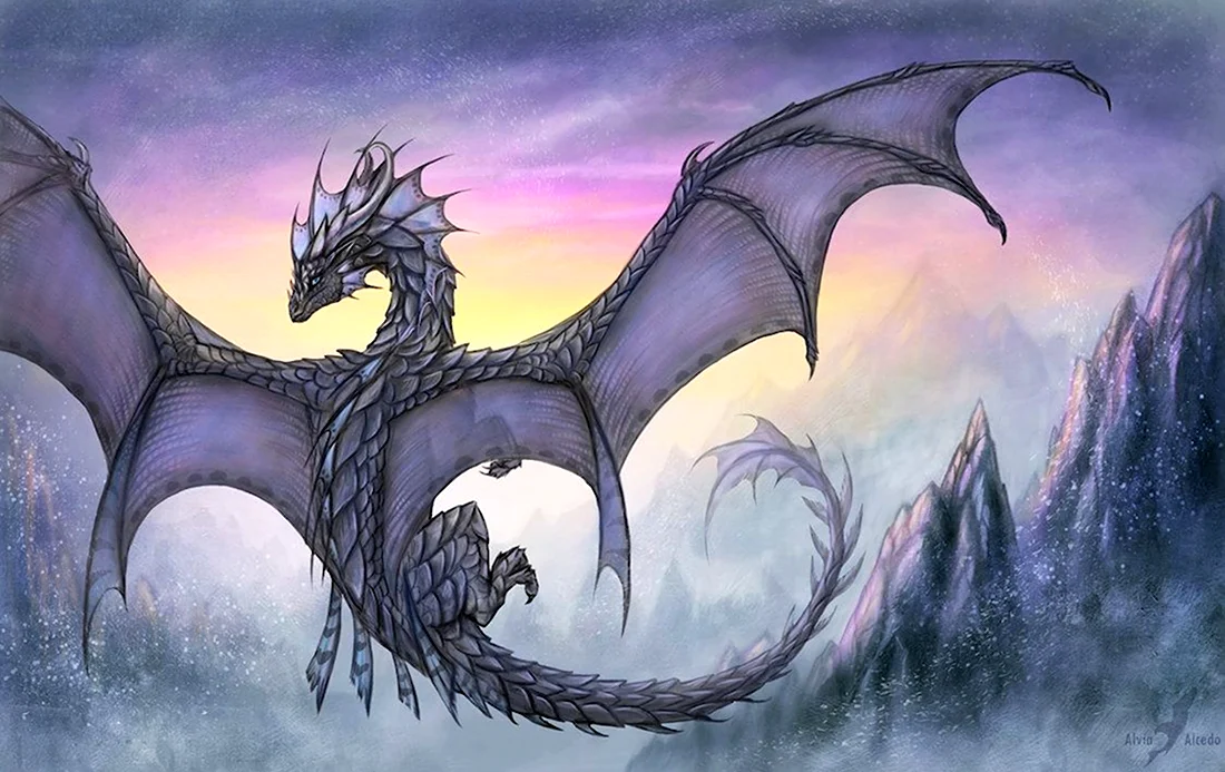 Дракон 3d рисунок