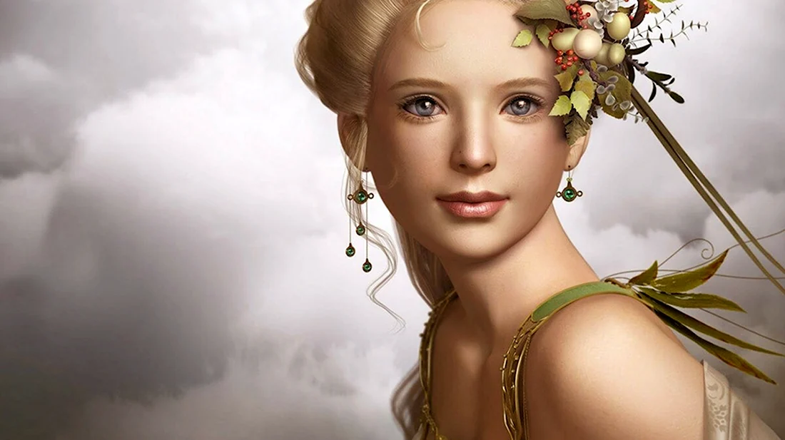 Древнегреческая богиня Афродита портрет