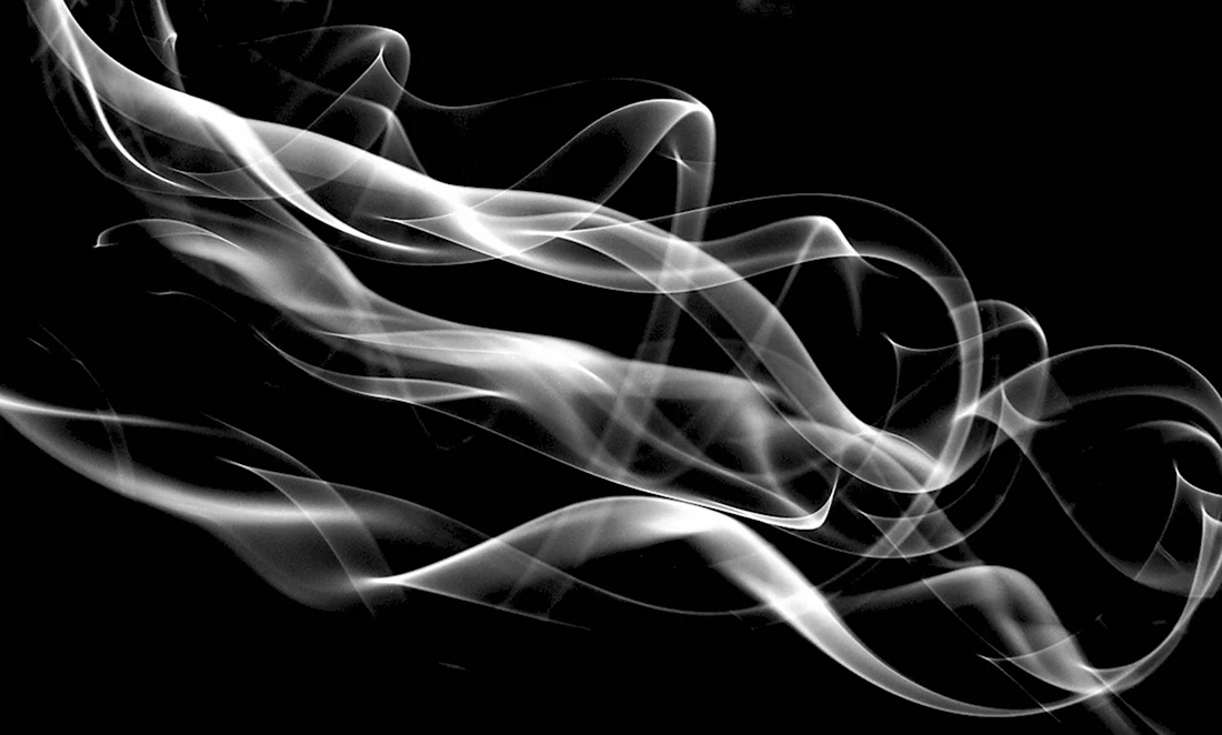 Дым на черном фоне для фотошопа