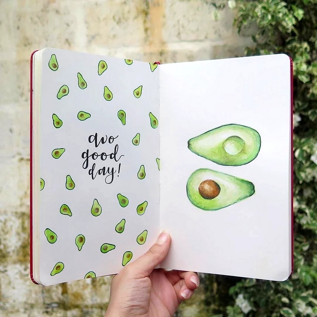 Ежедневник с авокадо