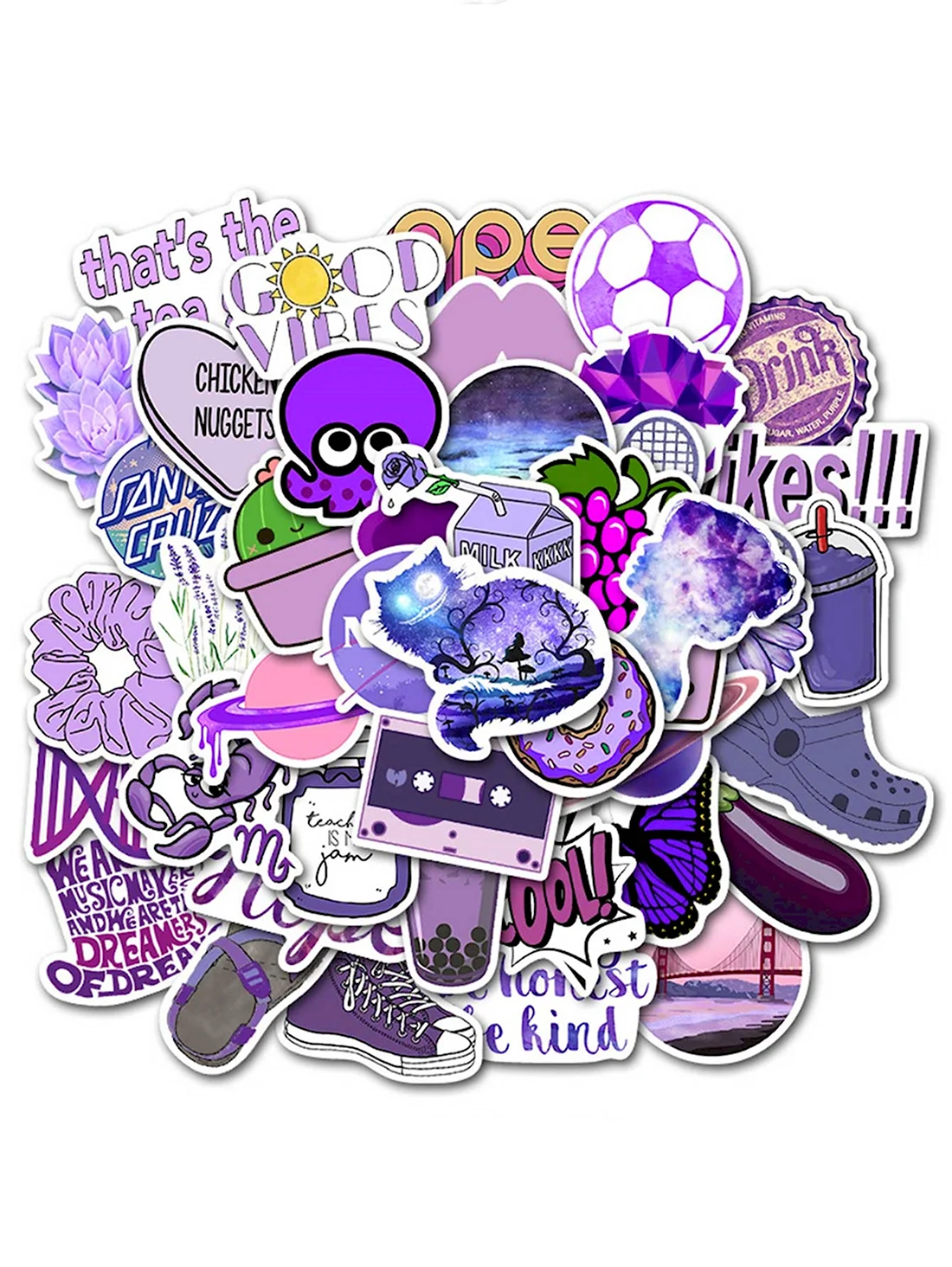 Фиолетовые Стикеры