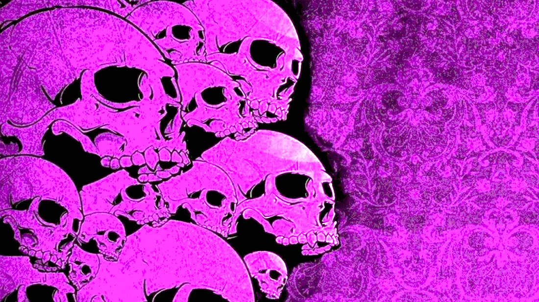 Фиолетовый череп