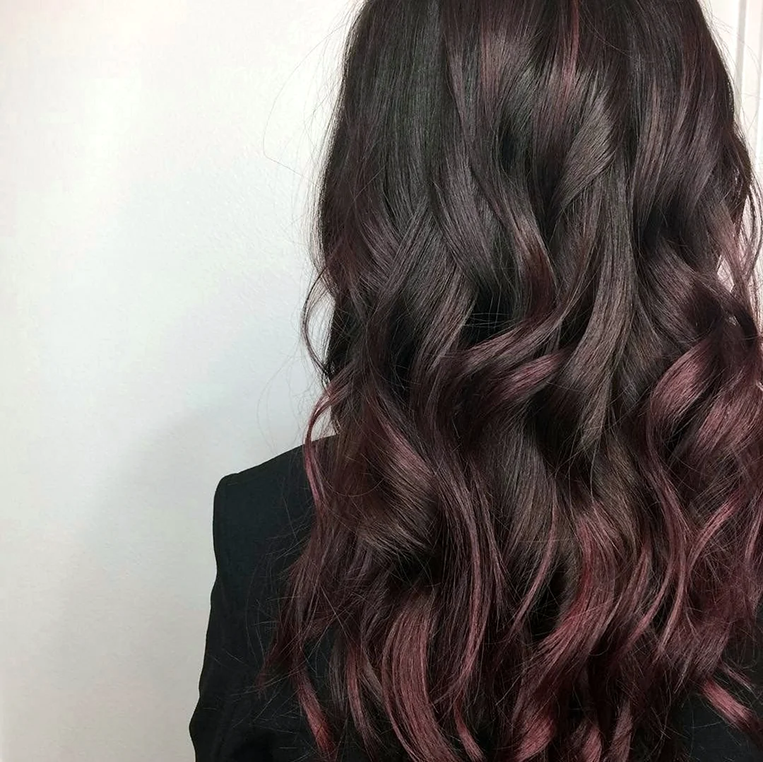 Фиолетовый шоколад цвет волос